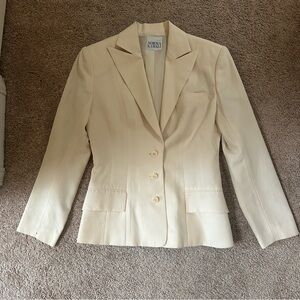 Norma Kamali Light Yellow Women's Blazer